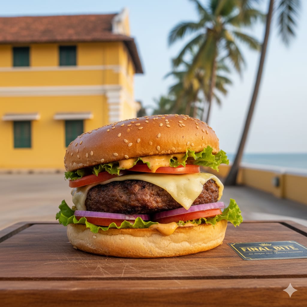 Final Bite The Burger That Defines Pondicherry