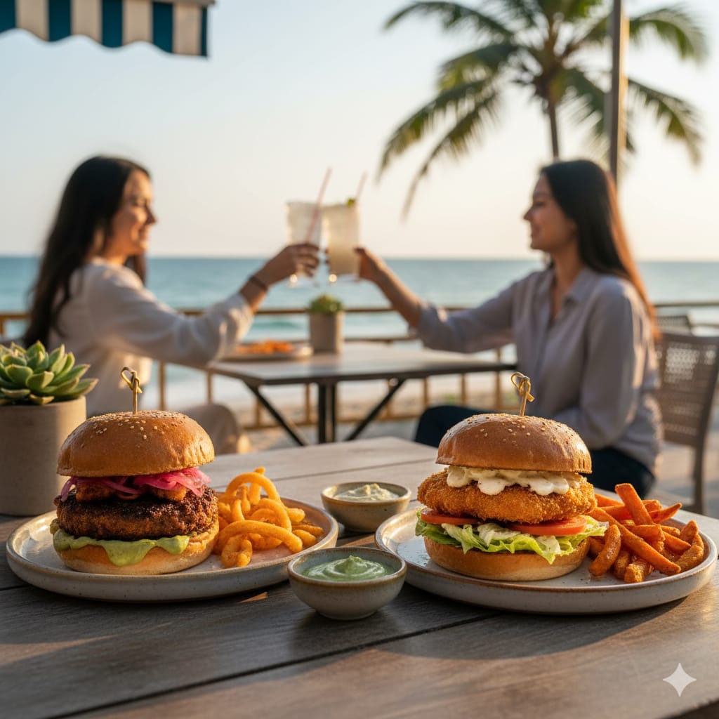 Signature Seafood Burgers by Captain Shrimp