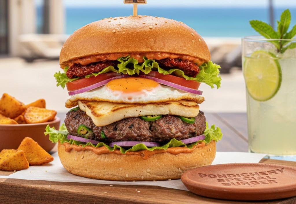 Captain Shrimp Burger Pondicherry