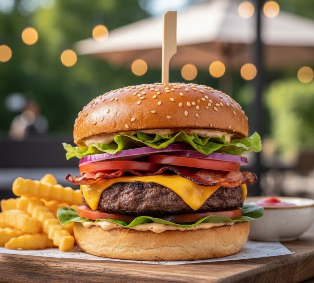 Chicken & Seafood Burger in Pondy