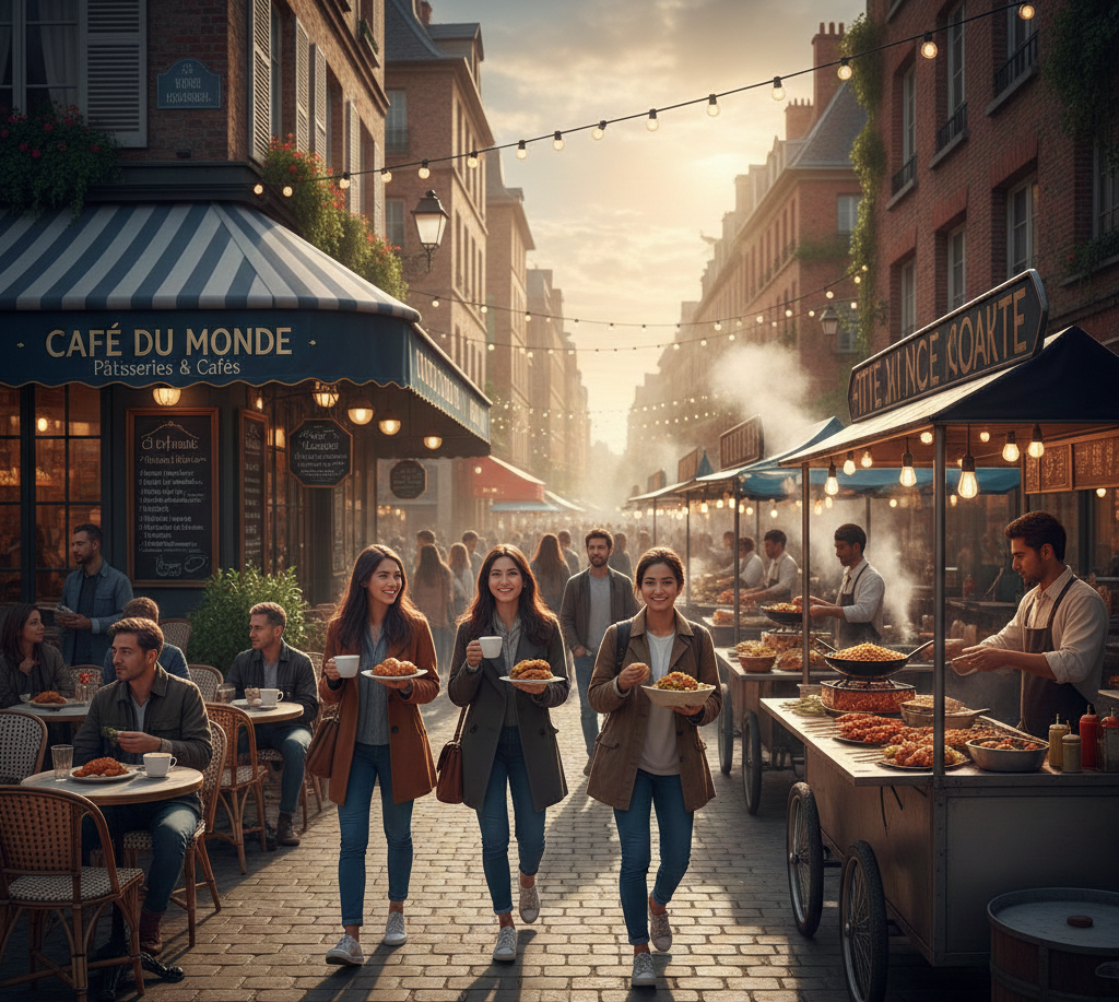 From French Cafes to Local Street Flavours A Unique Culinary Mix