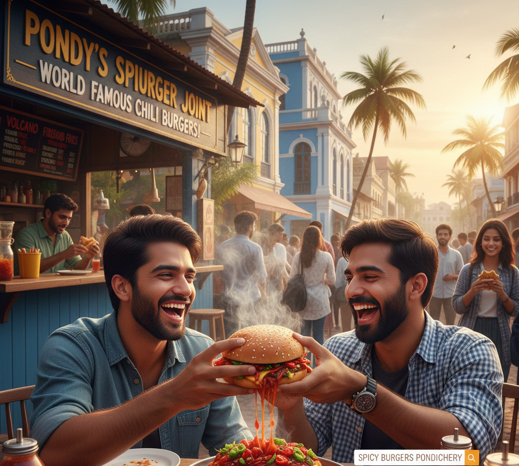 Why Tourists Are Searching for Spicy Burgers in Pondicherry More Than Ever