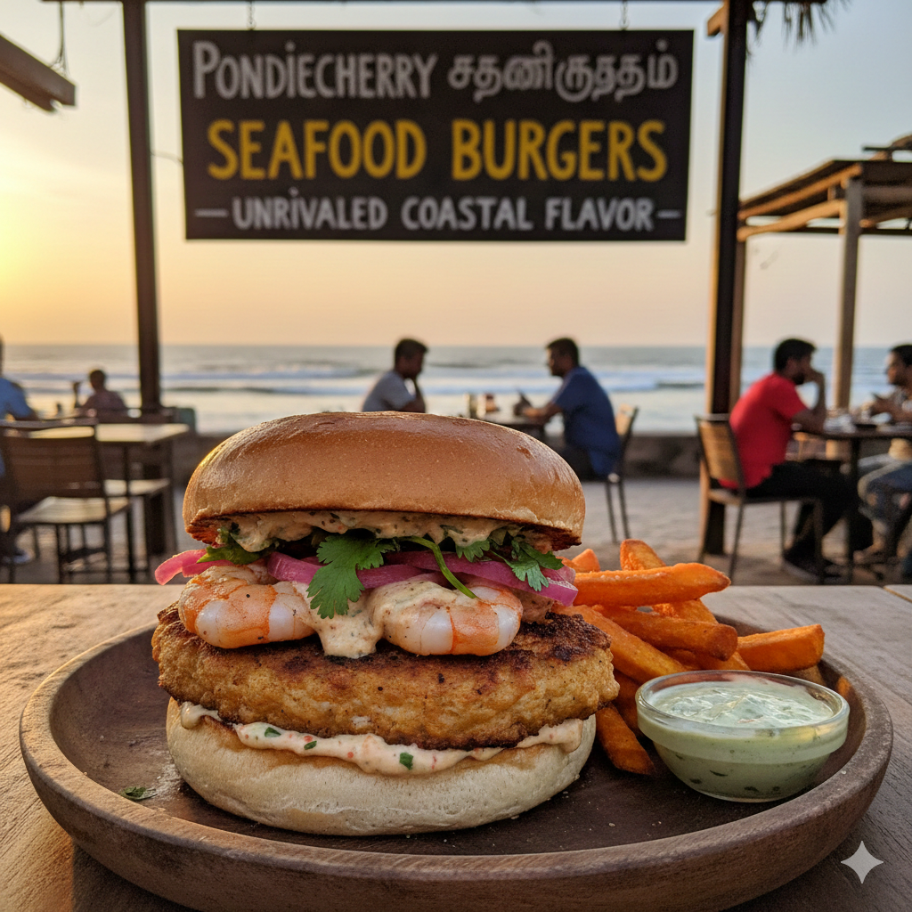 Why Seafood Burgers in Pondicherry Taste Better Than Anywhere Else in India
