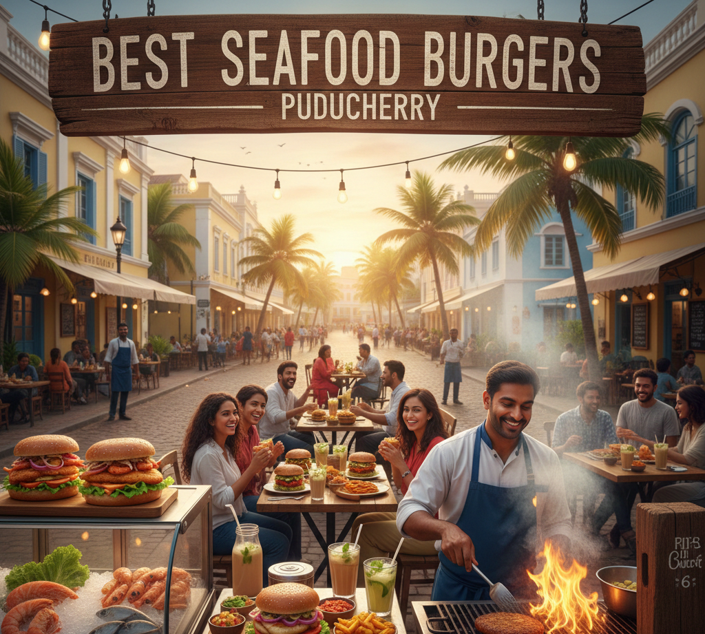 Best Places to Try Seafood Burgers in Pondicherry